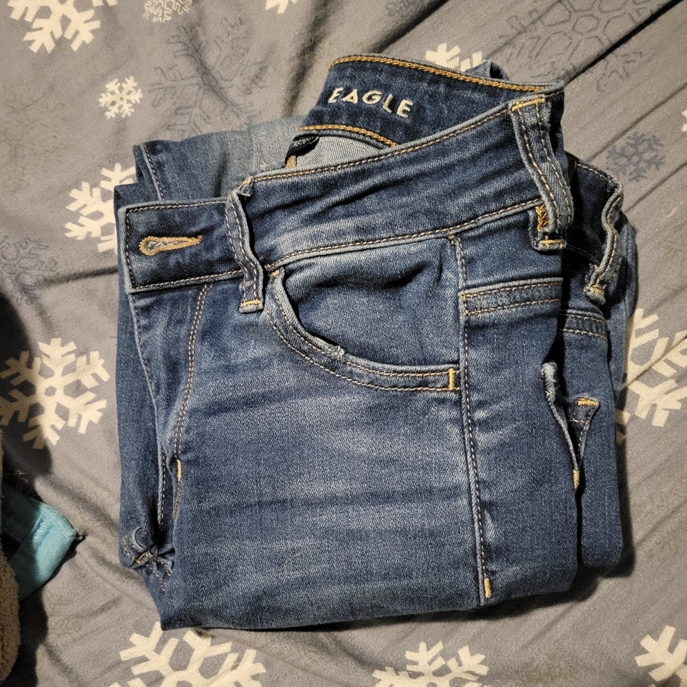 American eagle high rise jeggings size 0 short
